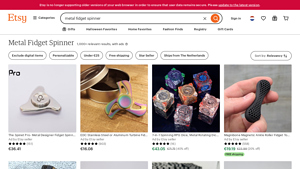 Etsy - Metal Fidget Spinners