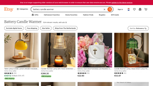 Etsy - Battery Candle Warmers