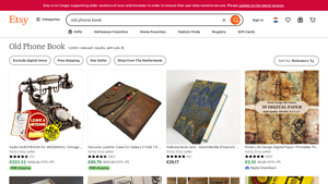 Etsy - Unique Old Phone Books