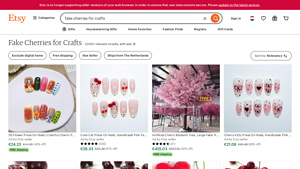 Etsy - Fake Cherries for Crafts