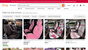 Etsy - Pink Car Seat Covers