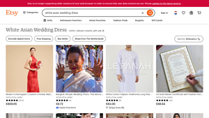 Etsy - White Asian Wedding Dresses