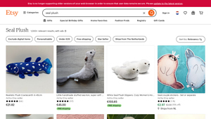 Etsy - Seal Plush Collection