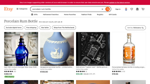 Etsy - Porcelain Rum Bottles