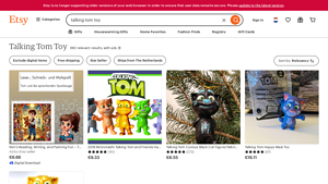 Etsy - Talking Tom Toys