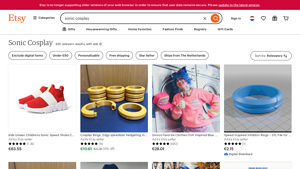 Etsy - Sonic Cosplay Collection