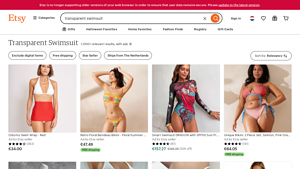 Etsy - Transparent Swimsuits