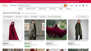 Etsy - Women's Red Capes