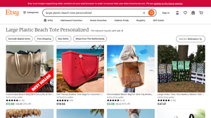 Etsy - Personalized Beach Tote