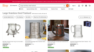 Etsy - Large Stainless Steel Tankard