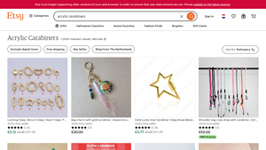Etsy - Acrylic Carabiners