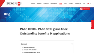 Europlas - PA66 GF30 Glass Fiber-Reinforced Polyamide 66