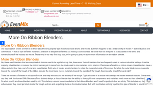 EvenMix - Ribbon Blenders