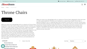 Eventstable - Throne Chairs