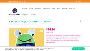 Evercover - Little Frog Helmet Cover