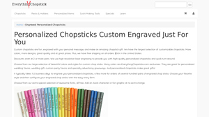Everything Chopsticks - Personalized Engraved Chopsticks