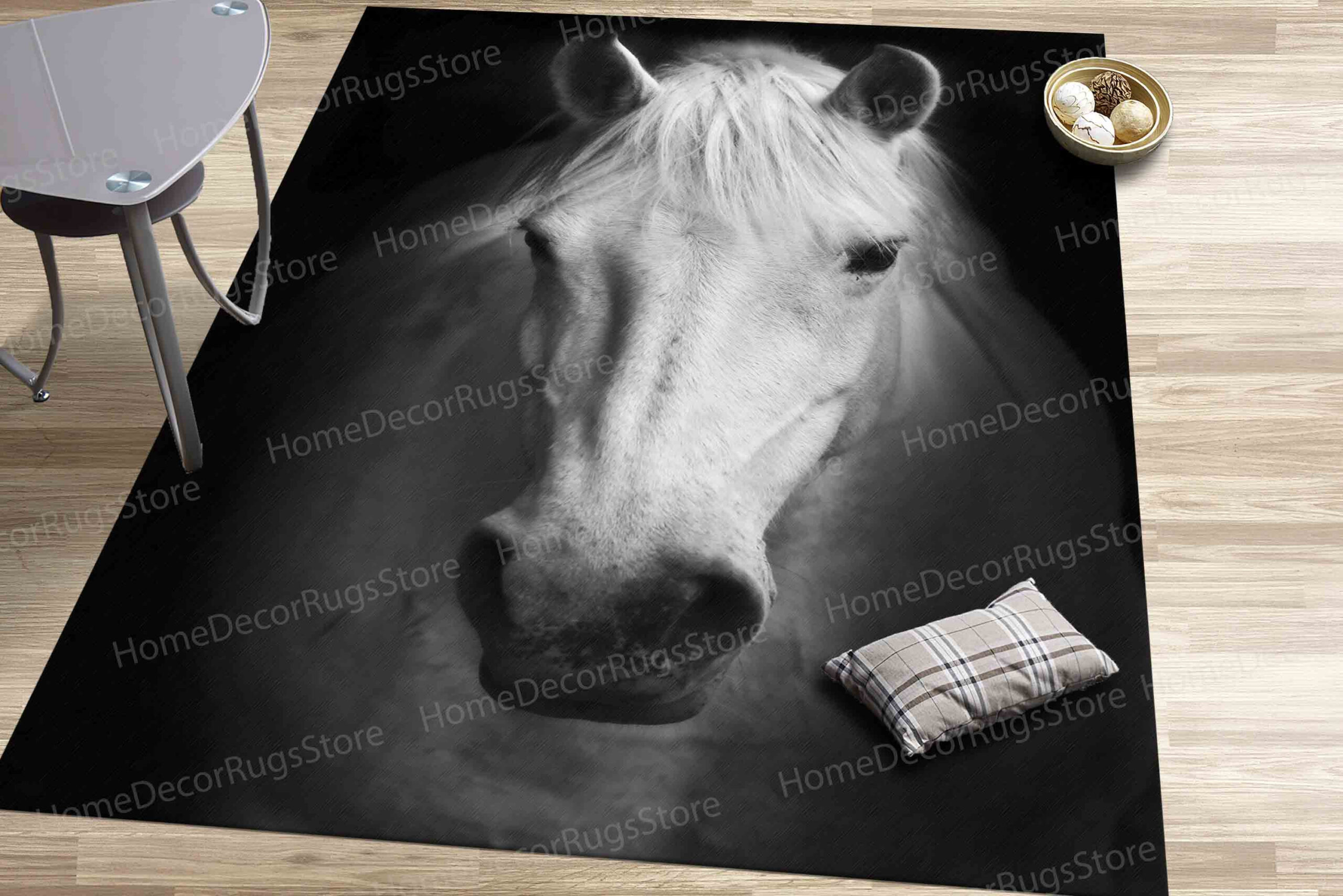 An application scenario or product detail of example of horse hair carpet - Image 19