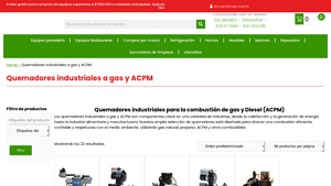 Exhibir Equipos - Quemadores Industriales Eficientes