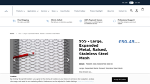 Expanded Metal Company - 95S Stainless Steel Mesh