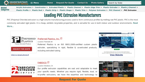 Extruded Plastics - PVC Extrusion Solutions