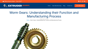 Extruder Gearbox - Worm Gears