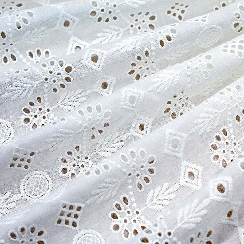 An application scenario or product detail of eyelet lace material - Image 4