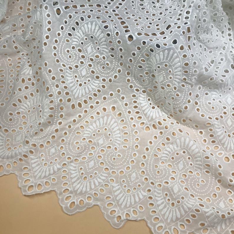 An application scenario or product detail of eyelet lace material - Image 6