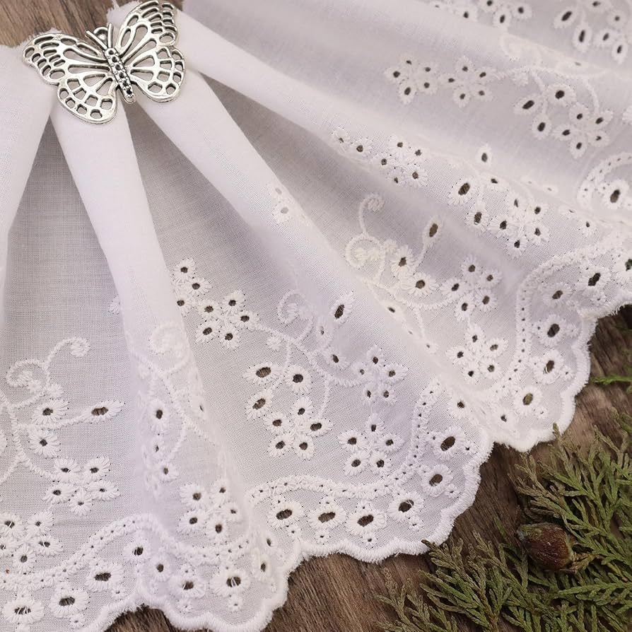 An application scenario or product detail of eyelet lace material - Image 9