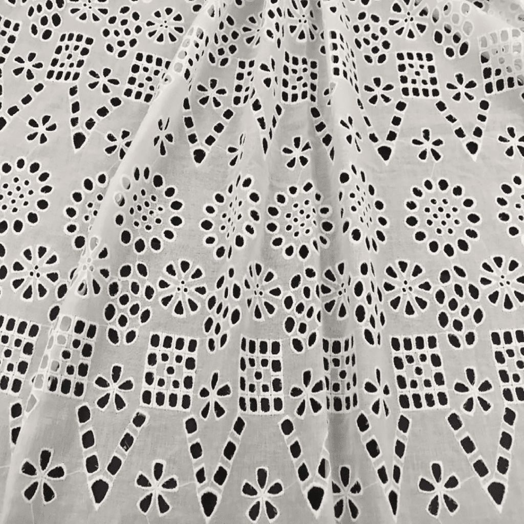 An application scenario or product detail of eyelet lace material - Image 14