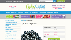 Eyelet Outlet - 5mm Eyelets