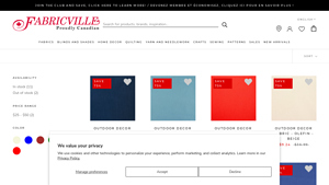 Fabricville - Outdoor Decor Fabrics