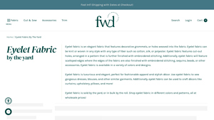 Fabric Wholesale Direct - Eyelet Fabric