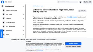 Facebook - Page Views and Reach Metrics