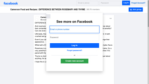 Facebook - Thyme