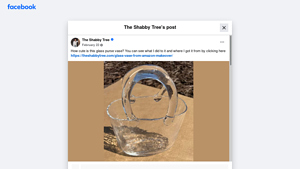 Facebook - Glass Purse Vase