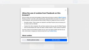Facebook - Dimensions: 14H X 18W X 8D