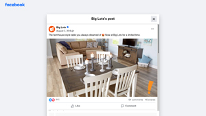 Big Lots - Farmhouse-Style Table