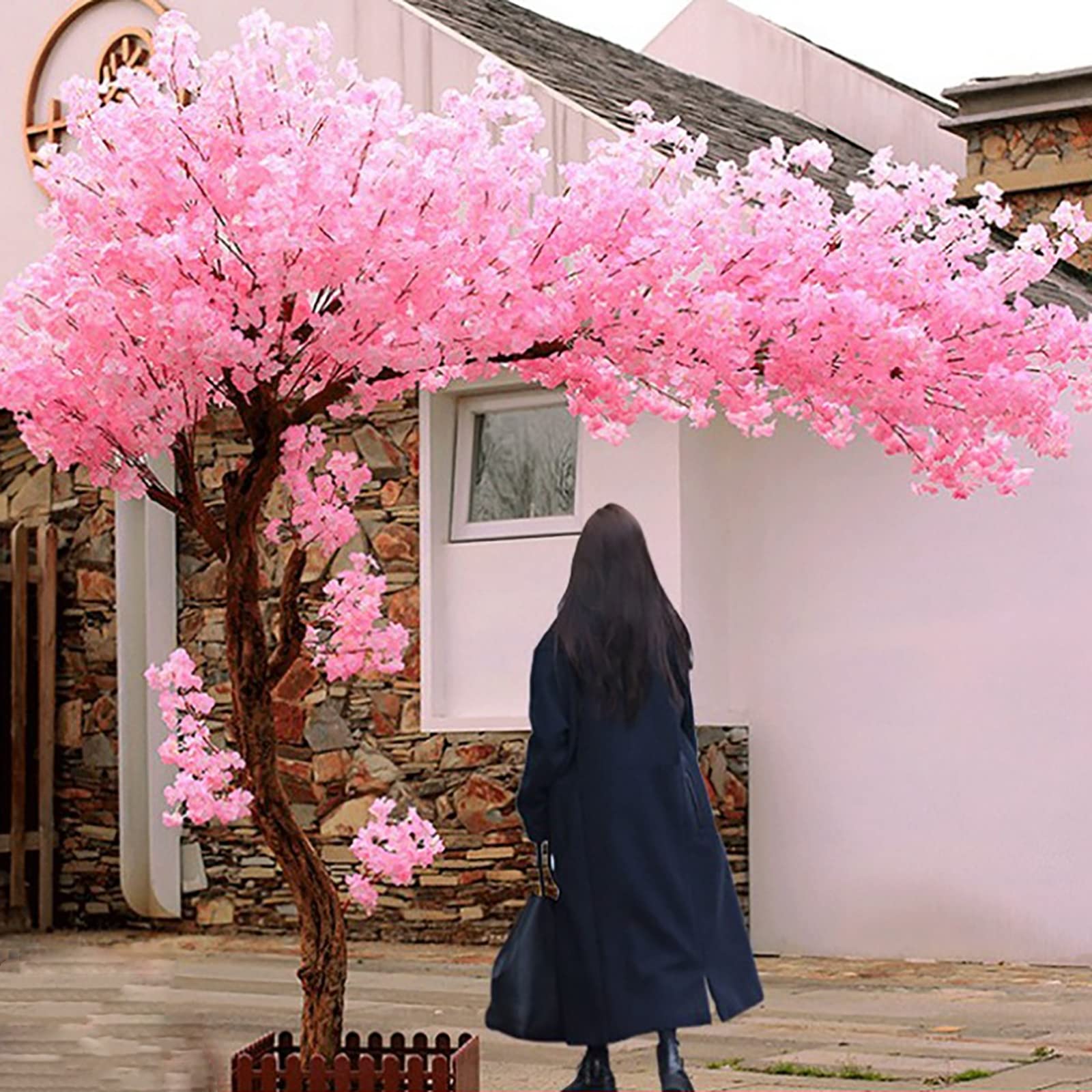 An application scenario or product detail of fake cherry blossom tree - Image 2