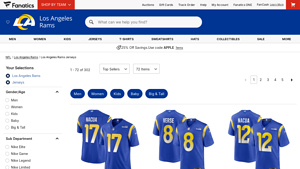 Fanatics - Los Angeles Rams Jerseys