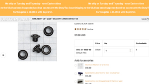 Farthingales - Eyelets, BLACK size 00