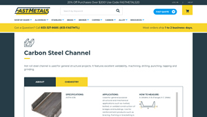 Fast Metals - Carbon Steel Channel