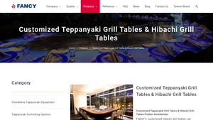 FANCY - Customized Teppanyaki & Hibachi Grill Tables