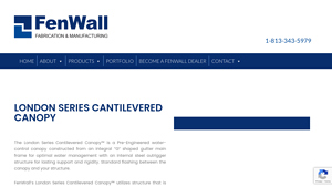 Fenwalls - London Series Cantilevered Canopy™