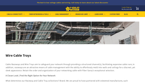 Fiber Savvy - Wire Cable Trays and Management Solutions