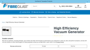 Fibreglast - High Efficiency Vacuum Generator