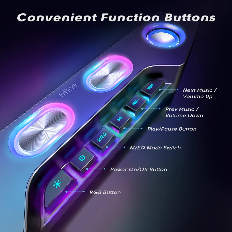 An application scenario or product detail of fifine enceintes pour ordinateur - Image 8