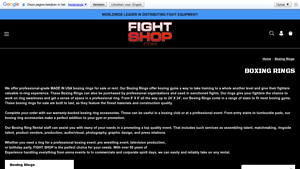 FightShop - Professional Boxing Rings