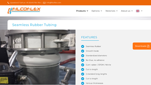 Filcoflex - Seamless Rubber Tubing