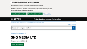 SHG MEDIA LTD - Company Information