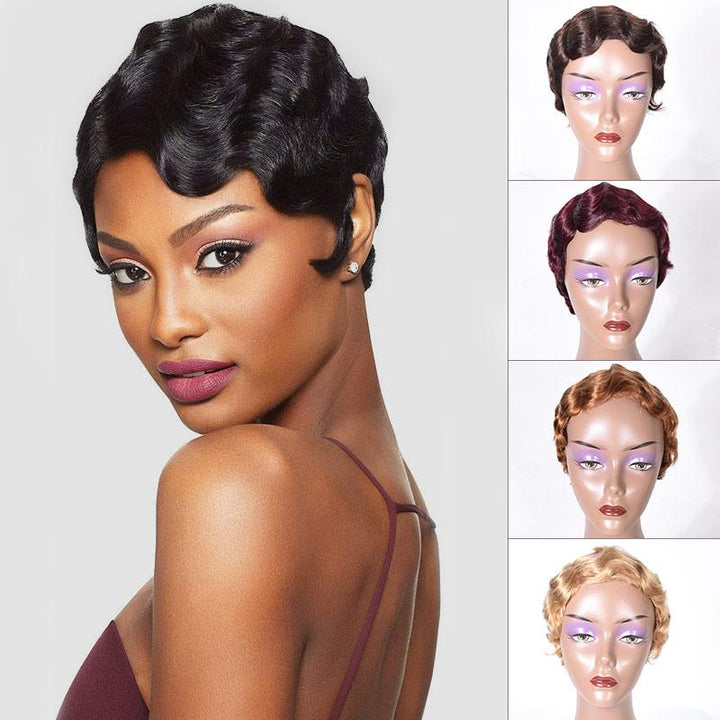 An application scenario or product detail of finger wave wig - Image 1